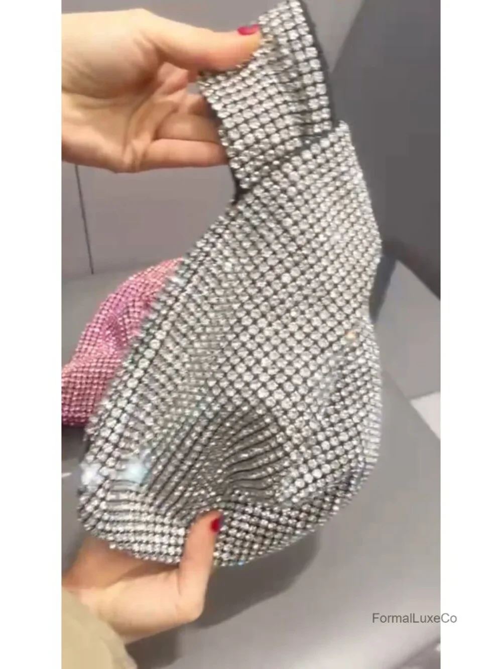 Designer Rhinestones Clutch Evening Bag